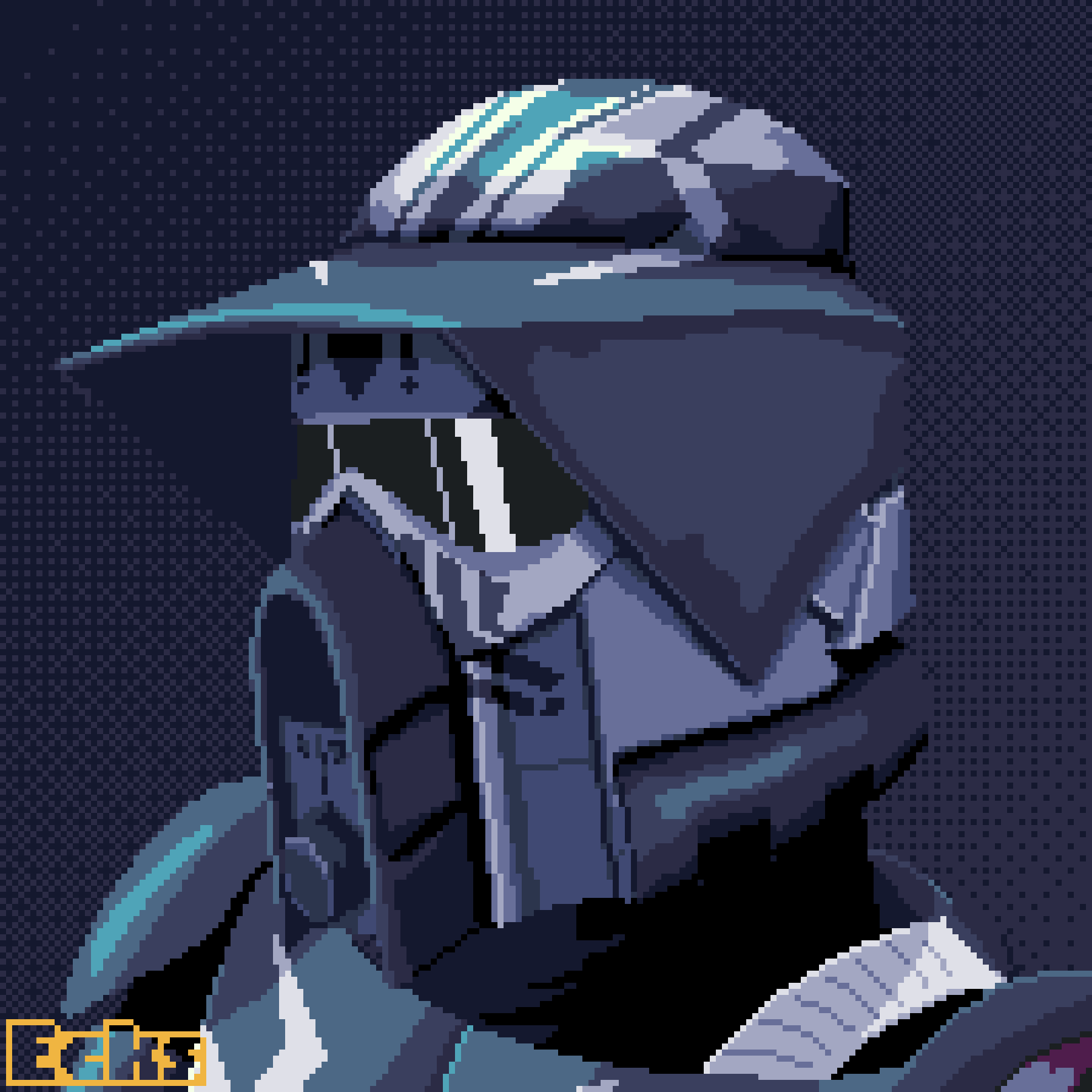 High resolution pixel art of clone trooper Kodokun