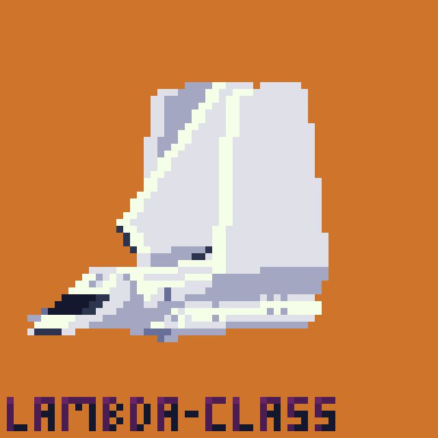 A lambda shuttle from Star Wars
