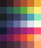 The pallete used for Planets from Orbit, rosy42