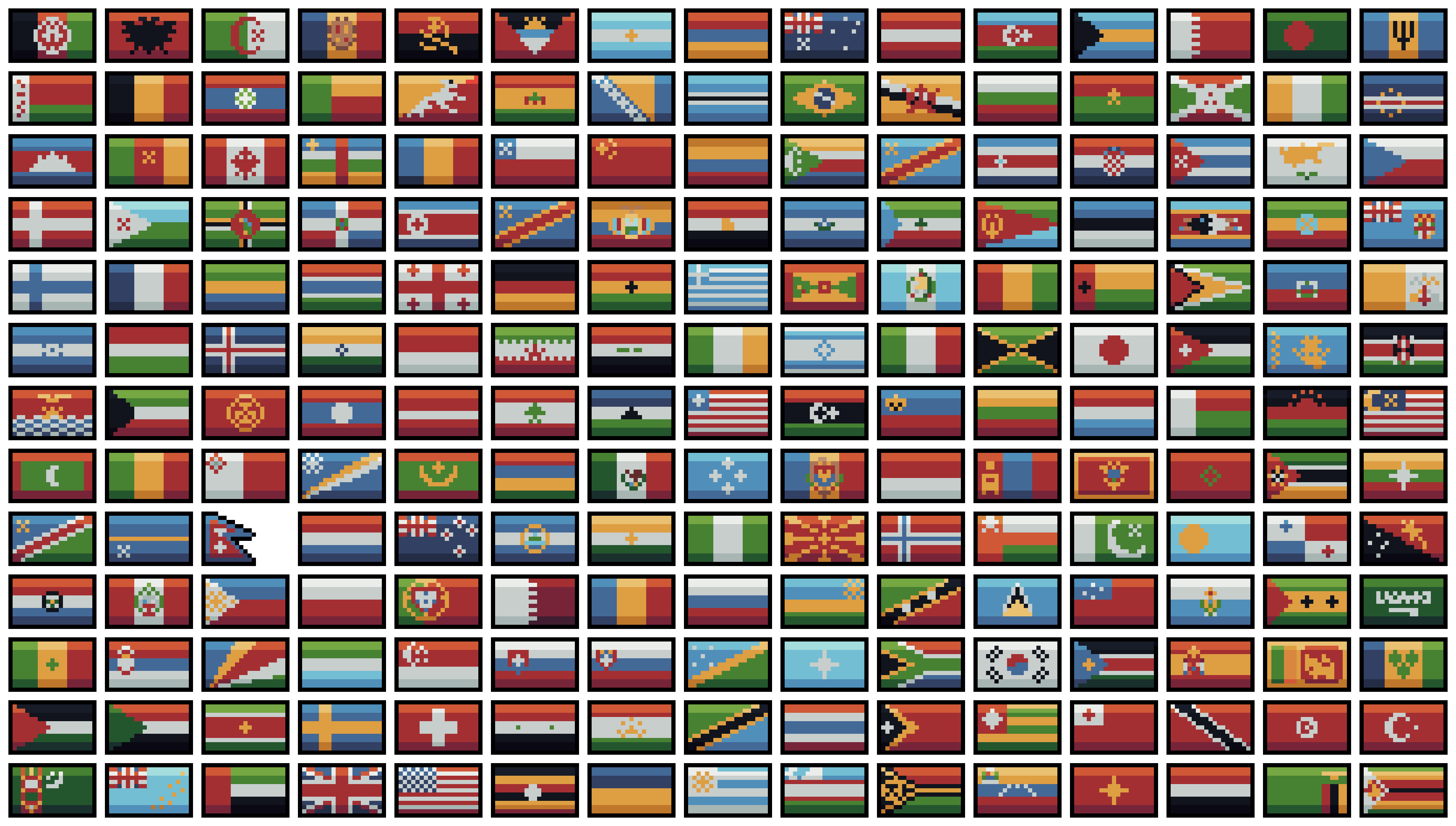 All of the world flags